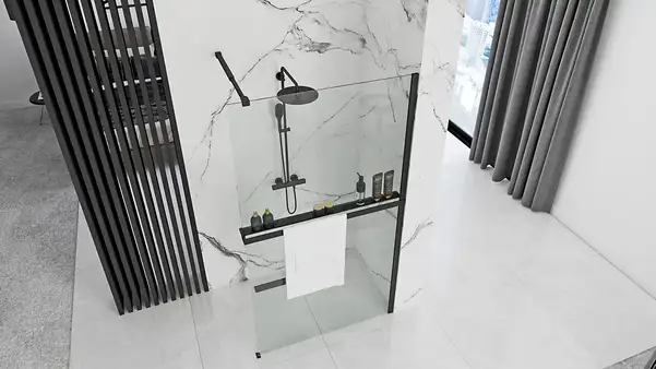 Душова Стінка REA Aero Чорний 90 + Evo KPL-7581-00652