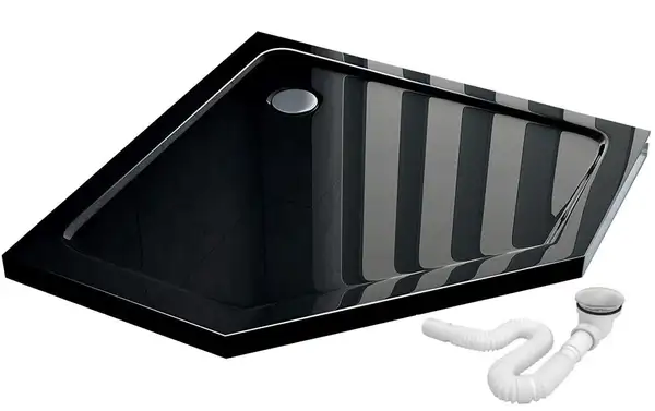 Душова Кабіна Rea Axin 90x90 + Душевий Піддон Чорний 90x90 KPL-K8779-8543