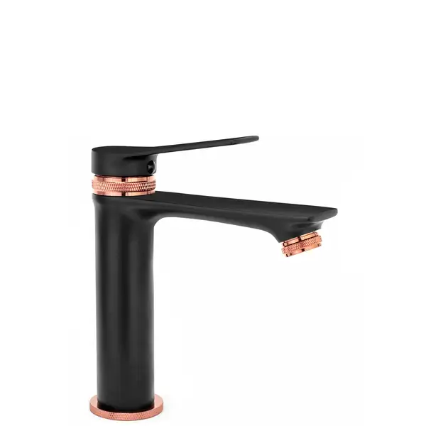 Смеситель для раковины (умывальника) REA VIRAL BLACK ROSE GOLD низкий (REA-B2025) Смеситель для раковины (умывальника) REA VIRAL BLACK ROSE GOLD низкий (REA-B2025)