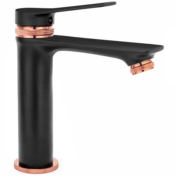 Смеситель для раковины (умывальника) REA VIRAL BLACK ROSE GOLD низкий (REA-B2025) Смеситель для раковины (умывальника) REA VIRAL BLACK ROSE GOLD низкий (REA-B2025)