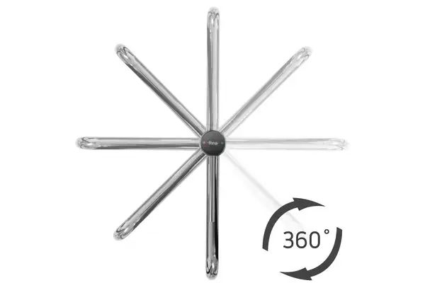 Rea Lugano Slim Змішувач для раковини, високий чорний (REA-B5001)