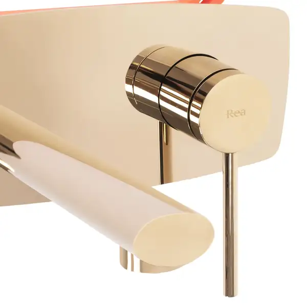 Смеситель для раковины (умывальника) REA OVAL GOLD + BOX скрытого монтажа (REA-B5125) Смеситель для раковины (умывальника) REA OVAL GOLD + BOX скрытого монтажа (REA-B5125)