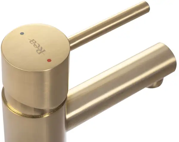 Смеситель для раковины (умывальника) REA TESS BRUSHED GOLD низкий (REA-B5661)