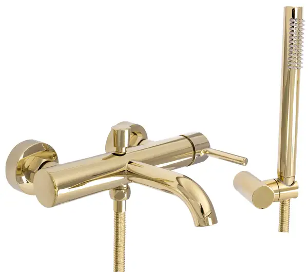 Rea Lungo Gold Змішувач для ванни та душу, золотий (REA-B6635) Rea Lungo Gold Змішувач для ванни та душу, золотий (REA-B6635)