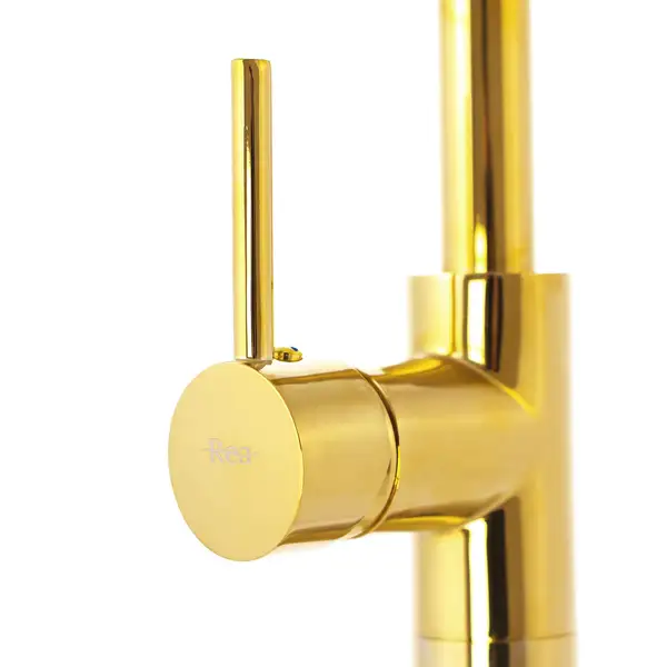 Смеситель для ванны REA ORTIS GOLD золотой напольный (REA-B7430) Смеситель для ванны REA ORTIS GOLD золотой напольный (REA-B7430)