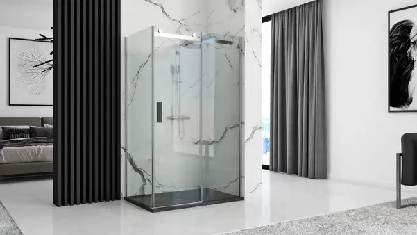 Душевой поддон REA ROCK 80X100 BLACK (REA-K4578)