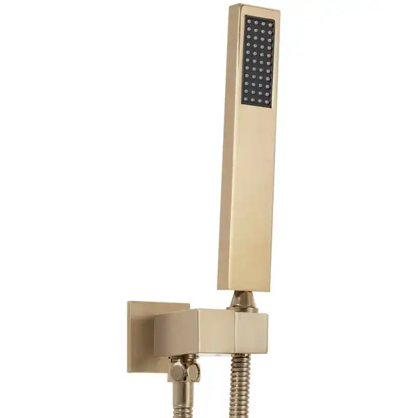 Душевая система с термостатом REA DAVIS BRUSHED GOLD + BOX скрытого монтажа (REA-P6358)