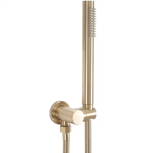 Душевая система с термостатом REA MILER BRUSHED GOLD + BOX скрытого монтажа (REA-P6716)