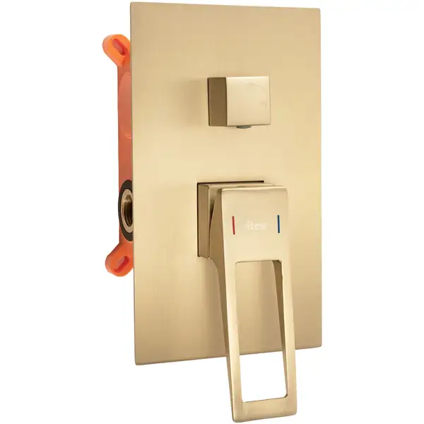 Душевая система REA PARKER BRUSHED GOLD + BOX скрытого монтажа (REA-P9141)