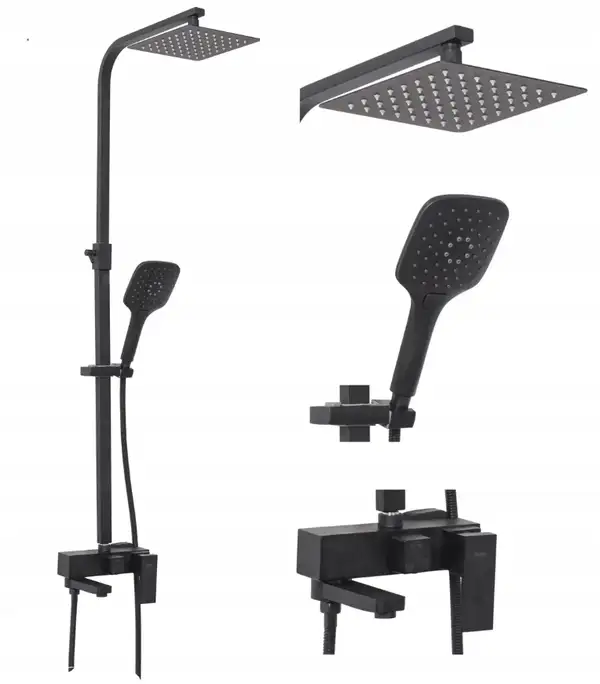 Rea FORT BLACK MAT Душовий гарнітур, чорний (REA-P9861) Rea FORT BLACK MAT Душовий гарнітур, чорний (REA-P9861)