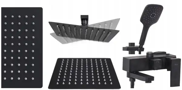 Rea FORT BLACK MAT Душовий гарнітур, чорний (REA-P9861) Rea FORT BLACK MAT Душовий гарнітур, чорний (REA-P9861)