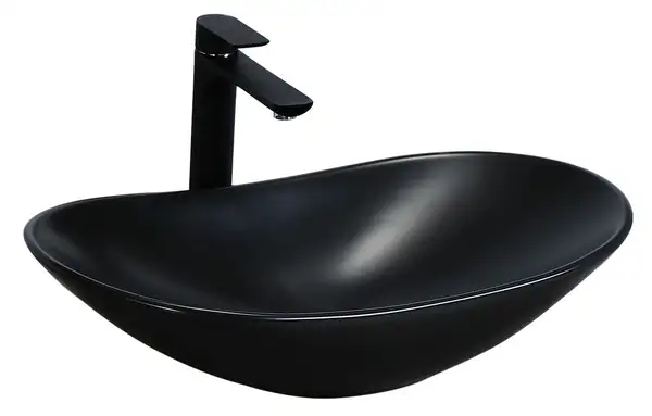 Умывальник (раковина) REA ROYAL 60 BLACK MAT накладной черный (REA-U0442) Умывальник (раковина) REA ROYAL 60 BLACK MAT накладной черный (REA-U0442)