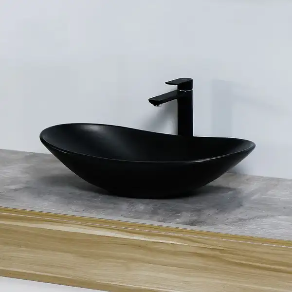Умывальник (раковина) REA ROYAL 60 BLACK MAT накладной черный (REA-U0442) Умывальник (раковина) REA ROYAL 60 BLACK MAT накладной черный (REA-U0442)