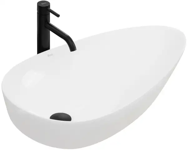 Rea Greta 75 Умивальник накладний, білий (REA-U1500) Rea Greta 75 Умивальник накладний, білий (REA-U1500)