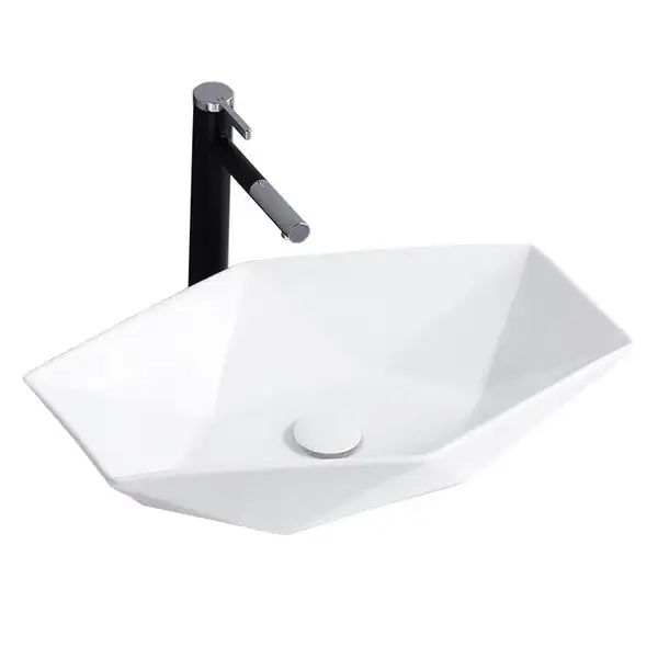 Rea Vegas White Раковина накладна, біла (REA-U6643) Rea Vegas White Раковина накладна, біла (REA-U6643)