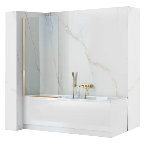 Шторка для ванны REA ELEGANT GOLD 70 постоянная (REA-W5600) Шторка для ванны REA ELEGANT GOLD 70 постоянная (REA-W5600)
