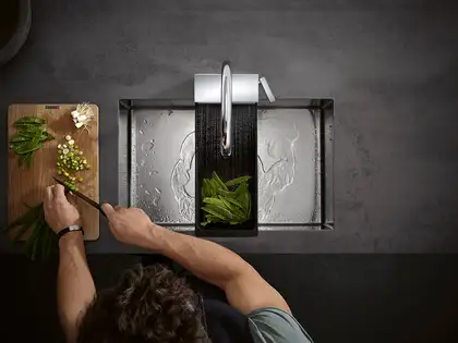 Hansgrohe Aquno Select 170 3jet Змішувач кухонний, хром (73837000) Hansgrohe Aquno Select 170 3jet Змішувач кухонний, хром (73837000)