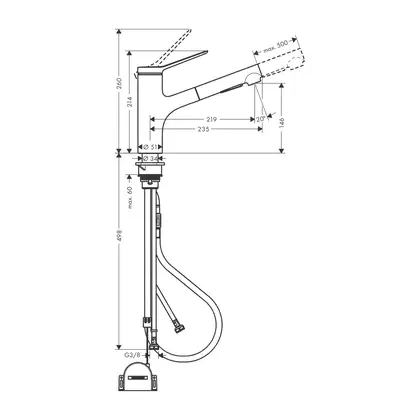 Hansgrohe Zesis M33 Смеситель для кухни, хром (74803000) Hansgrohe Zesis M33 Смеситель для кухни, хром (74803000)