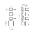 Термостат для ванни настінний Bossini Rectangular (колір - хром) Z033205 030