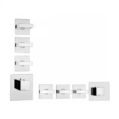 Термостат для ванни настінний Bossini Rectangular (колір - хром) Z033205 030 Термостат для ванни настінний Bossini Rectangular (колір - хром) Z033205 030