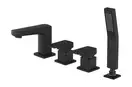 Змішувач для ванни Corsan ANGO BLACK MATT чорний на борт ванни (CMB3027BL)