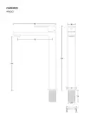 Смеситель для раковины (умывальника) Corsan ANGO CHROME хром высокий (CMB3029CH)