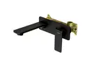Смеситель для раковины (умывальника) скрытого монтажа Corsan TRINO BLACK MATT (CMB7115BL)