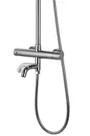Душовий гарнітур Corsan LUGO CHROME з термостатом та виливом (CMN016)
