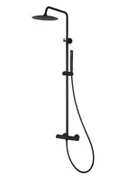 Душовий гарнітур Corsan LUGO BLACK MATT з термостатом (CMN023)