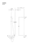 Душовий гарнітур Corsan ANGO BLACK MATT (CMN024)