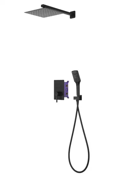 Душовий гарнітур прихованого монтажу Corsan CMZ066MBL BLACK + BOX чорний (646987) Душовий гарнітур прихованого монтажу Corsan CMZ066MBL BLACK + BOX чорний (646987)