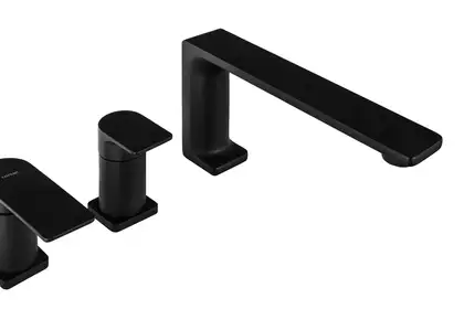 Смеситель для ванны CORSAN TRINO BLACK MATT на борт ванны (CMB7142BL) Смеситель для ванны CORSAN TRINO BLACK MATT на борт ванны (CMB7142BL)