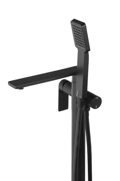 Смеситель для ванны CORSAN TRINO BLACK MATT напольный (CMB7159BL)