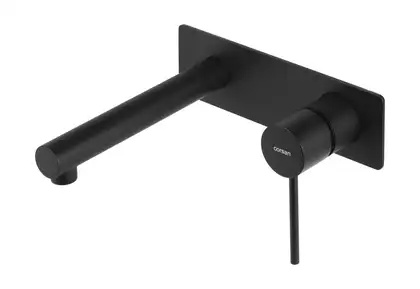 Смеситель для раковини (умывальника) CORSAN LUGO BLACK MATT + BOX  скрытого монтажа (CMB7515BL)