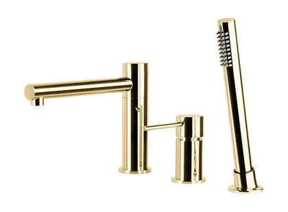 Смеситель для ванны CORSAN LUGO GOLD на борт ванны (CMB7542GL)