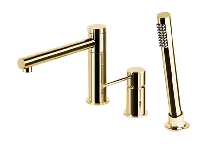 Смеситель для ванны CORSAN LUGO GOLD на борт ванны (CMB7542GL)