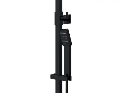 Душовий гарнітур Corsan ANGO BLACK MATT з виливом (CMN030)
