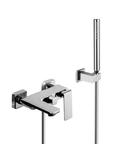 Смеситель для ванны Corsan TRINO CHROME с изливом (CMZ055)