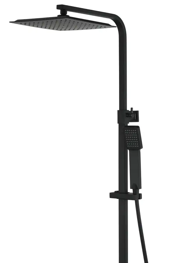 Душовий гарнітур Corsan ANGO BLACK MATT з термостатом (CMN019)
