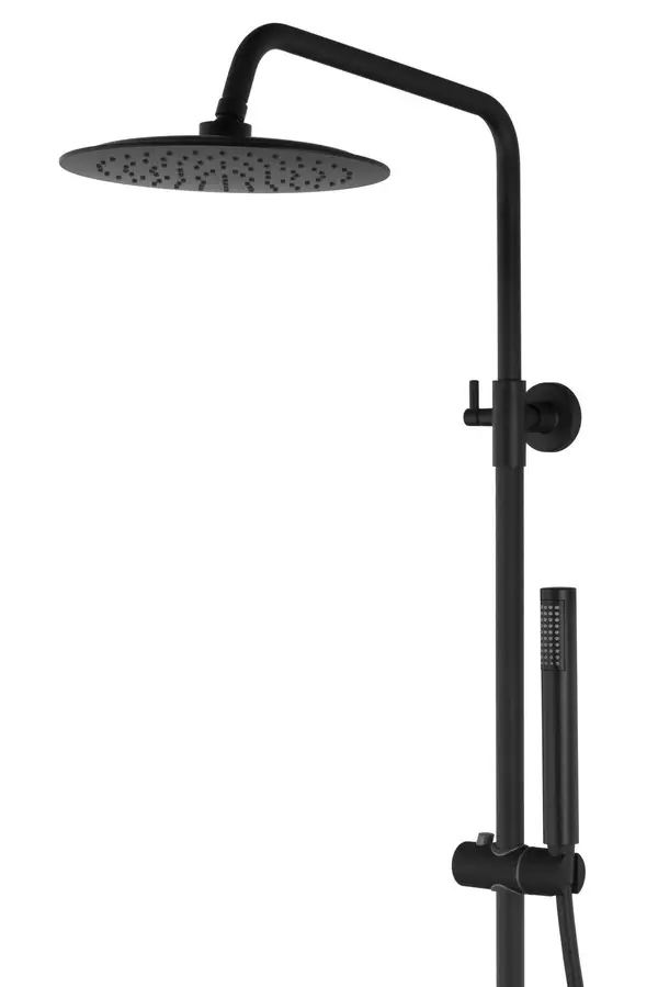 Душовий гарнітур Corsan LUGO BLACK MATT (CMN022)