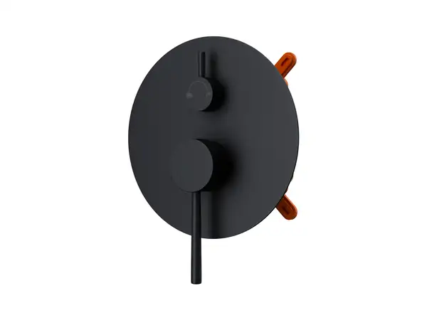 Душевая система CORSAN LUGO BLACK + BOX скрытого монтажа (Z03MBL)