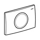 Geberit Delta 15 Клавіша змиву, хром глянцевий (115.109.21.1)