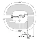 Слив-перелив для ванны Geberit с поворотным механизмом, d52, длина 26 см (150.501.00.6) 150.501.00.1