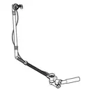 Слив-перелив для ванны Geberit с поворотным механизмом и впускным штуцером, d52, длина 73 см (150.701.00.6) 150.701.00.6