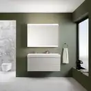 Geberit One Унітаз підвісний, білий матовий/хром (500.202.JT.1)