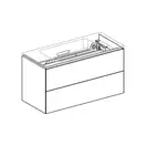 Тумба подвесная Geberit One 90 х 39,5 х h46,5 см, цвет - орех натуральный 500.385.00.1