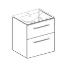 Тумба под раковину Geberit Selnova Square, slim rim 60 см, орех тёмный 501.206.00.1