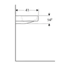 Раковина Geberit One 50 х 48 см 505.018.00.1