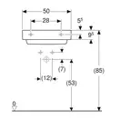 Раковина Geberit One 50 х 48 см 505.019.00.1