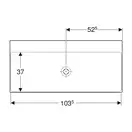 Раковина Geberit One 105 х 48 см 505.021.01.4